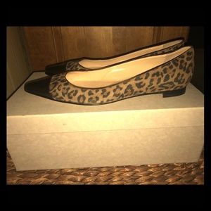New Blahnik animal print spectator flat 36.5